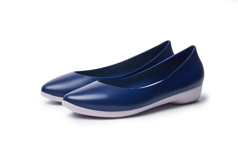 [walk&rest] バレエフラット 女性用 普段履き 快適 パンプス | ODD Navy(ネイビー), 22.5cm