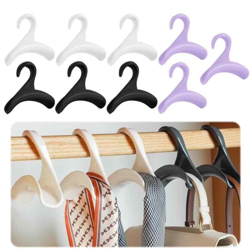 9個セット バックハンガー バッグハンガー 鞄収納に便利な バッグスタンド ハンドバッグハンガー プラスチック 省スペース 収納 バッグ ネクタイ スカーフなどを掛けるのに適しています（