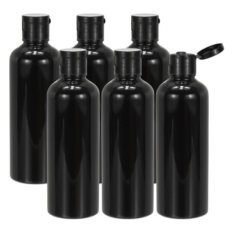 PATIKIL フリップキャップ付きのトラベルボトル、6個入り3.4オンス（100ml）のリーク防止可能な空のディスペンサーコンテナー、シャンプー、トイレタリー、ローション、クリーム用の絞るボ