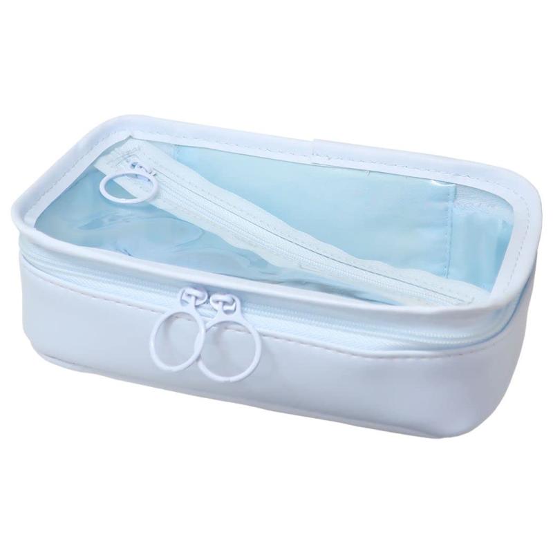 カミオジャパン(Kamiojapan) ジッパークリアペンポーチ【ブルー/BLUE】