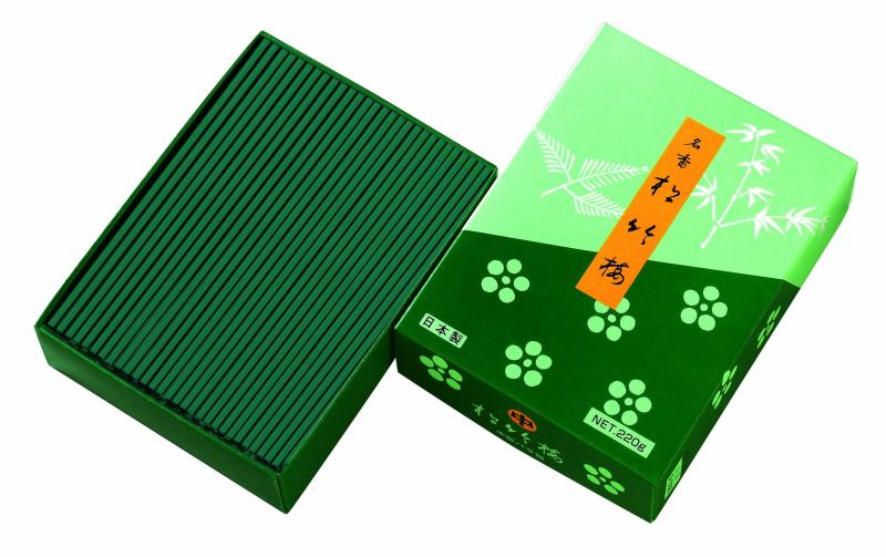 孔官堂のお線香 松竹梅 中型バラ詰 約220g #A-008