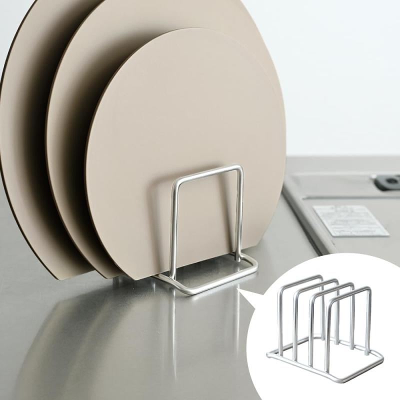 [CICADA] まな板スタンド スリム ステンレス まな板 スタンド 3枚収納 省スペース まな板ラック まな板立て まな板ホルダー キッチン収納 薄型錆びにくく変形しにくいオールステンレスゆったり2cm間隔で風通りバツグン食洗機・乾燥機...