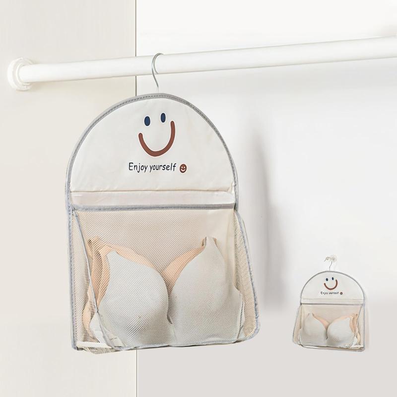 Swioled 下着の収納 吊り下げ収納ポケット 2個 大容量 折り畳み フック付き 小物収納