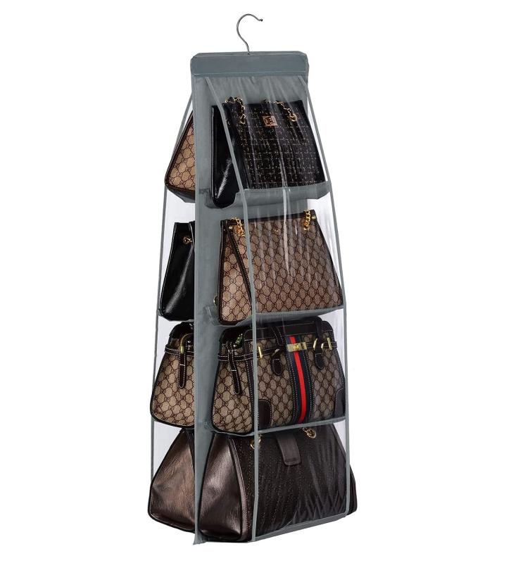 吊り下げ収納 バッグ収納ラック カバン収納ラック 防湿防カビ 壁掛け クローゼット収納 不織布 水洗い可能 玄関 キッチン 浴室などに適用