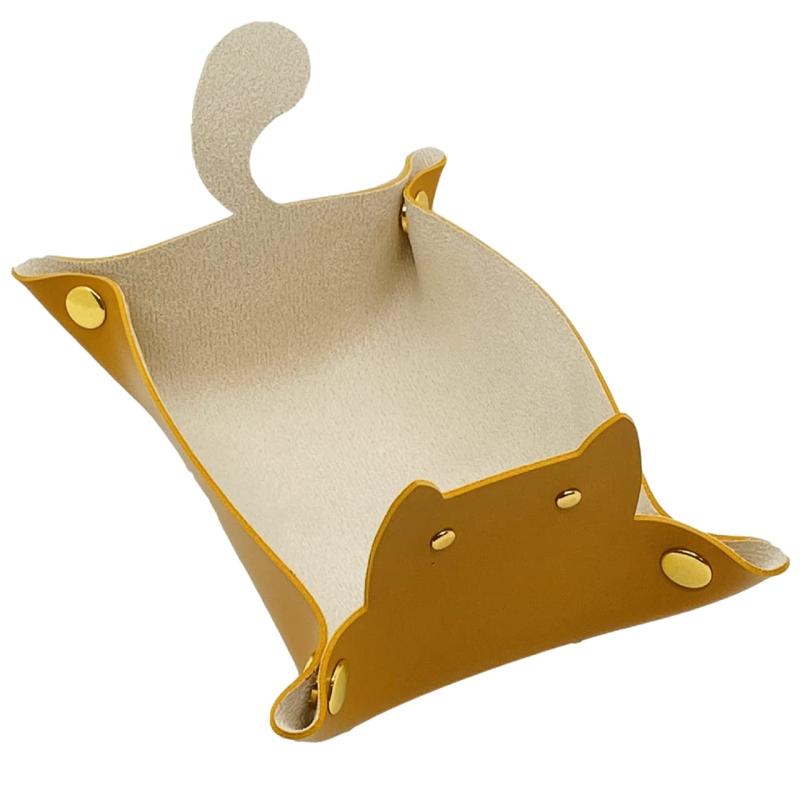 [Cicogna] トレイ 猫 小物入れ 折り畳み 収納トレー アクセサリー 鍵 時計 指輪 メガネ 収納 ケース ボックス ネコ 猫グッズ 雑貨 かわいい プレゼント