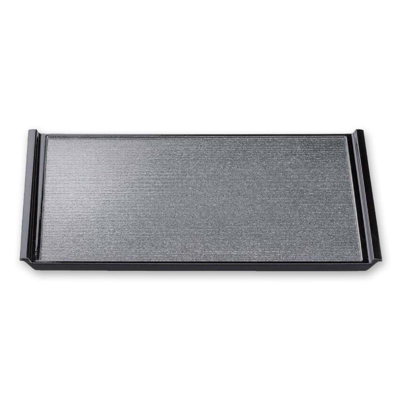 J-kitchens お盆 尺4木目フライト 盆 銀梨地渕黒SL(約 42.5×30.1×2cm) 日本製