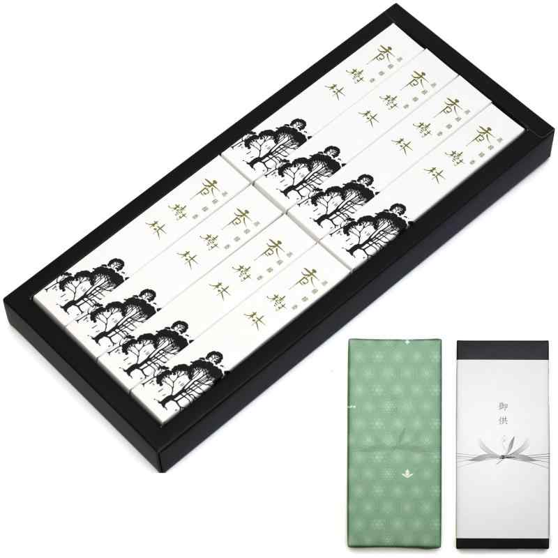 喪中見舞い お悔やみ 線香 ギフト 【香樹林 白檀 内のし 】 日本製 少煙 贈答用 お線香 法要 一周忌