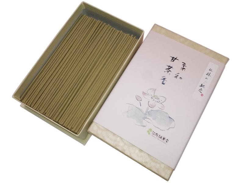 淡路梅薫堂の高級線香 白檀 柔和甘茶香 105g 線香 バラ #19 徳用