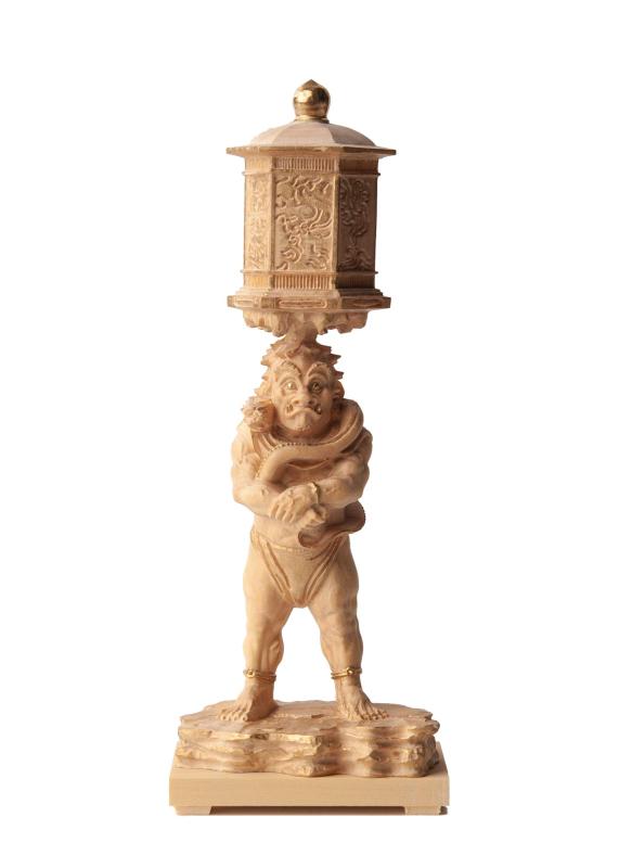 極小仏 竜燈鬼 （木製：ツゲ）＿木彫り 仏像 仏像ワールド（GSBりゅうとうき