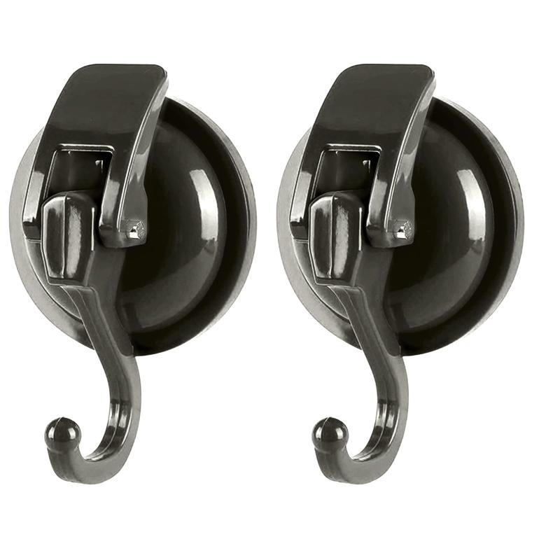 強力 吸盤フック 高耐久真空吸盤壁掛けフック 耐荷重10kg-15kg 繰り返し使用可能 傷つけない 浴室 お風..