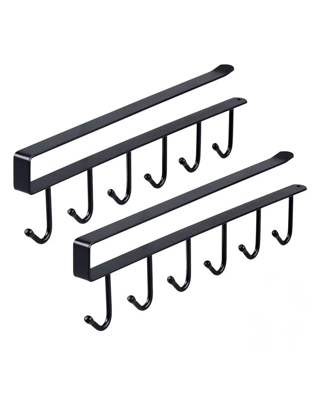 [alldeblue]キーホルダー収納 2本セット 幅26cm 6連フック 飾れるホルダー ディスプレイ アクキースタンド 推し活 コレクション用