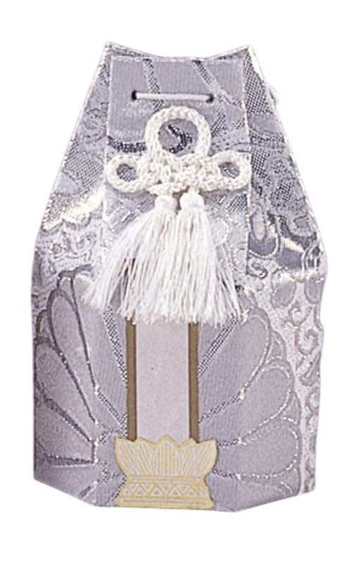 分骨袋 並金襴分骨袋 銀 [ 2.3寸壺用 ] | 仏具 仏壇用品 手元供養 骨壷用