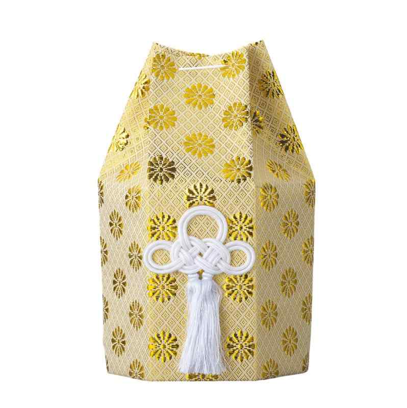 分骨袋 広金六角袋 金 [ 6寸壺用 ] | 仏具 仏壇用品 手元供養 骨壷用