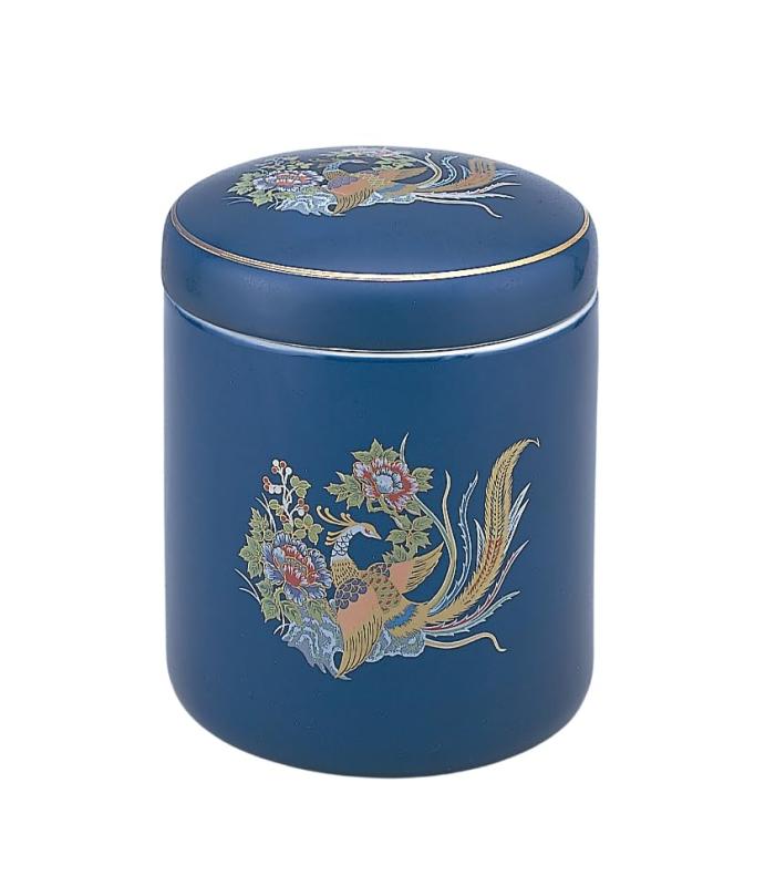 骨壺 瑠璃牡丹鳳凰 [ 6寸 ] | 仏具 仏壇用品 手元供養 骨壷