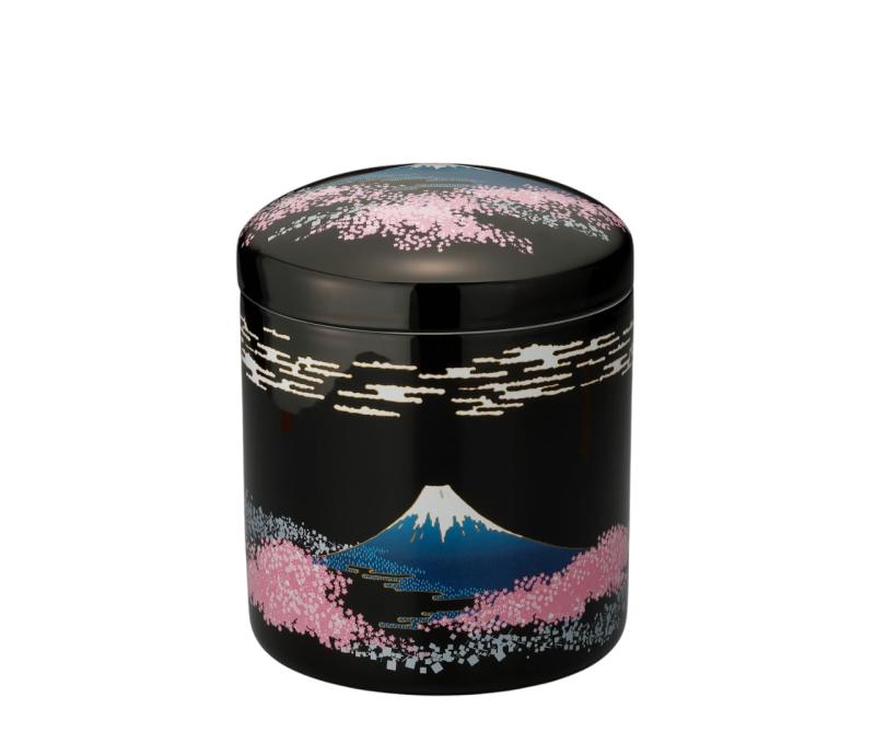 骨壺 黒富士桜 [ 4寸 ] | 仏具 仏壇用品 手元供養 骨壷