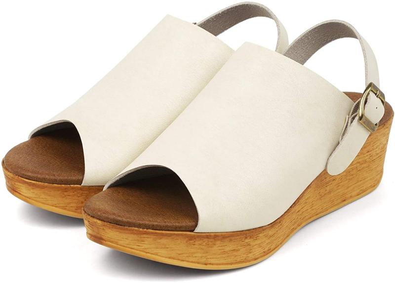 [セレブル] (パルティエダボール) partir d`abord 日本製 美脚 2way ウェッジソール ミュール サンダル レディース 厚底 ホワイト LL