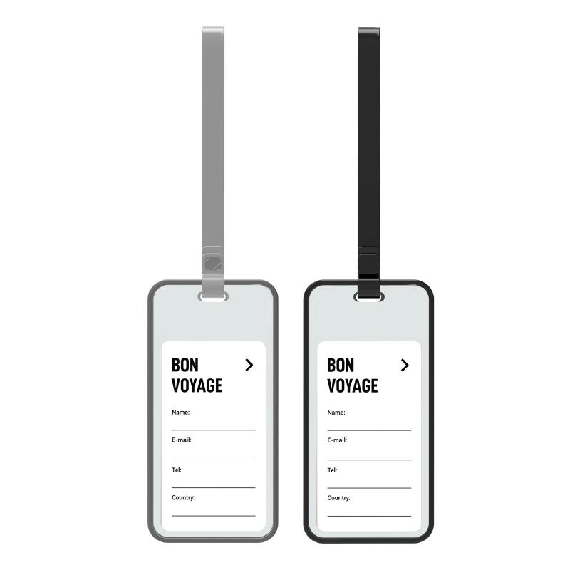 pack all 荷物タグ スーツケースタグ ネームタグ バッグ用ネームタグ 紛失防止 雨に強い 出張 旅行 学校