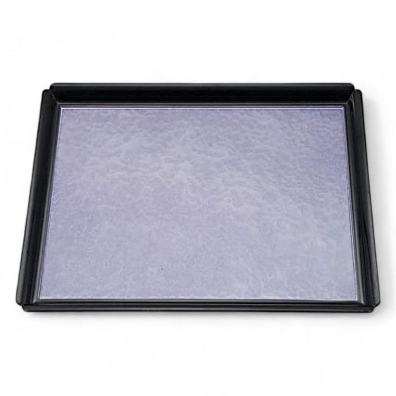 J-kitchens お盆 尺2 角木瓜 トレー （ 盆 トレイ おぼん ） 紫 パープル 雲 滑らない 36cm 漆器 （ ABS 樹脂 ） 日本製