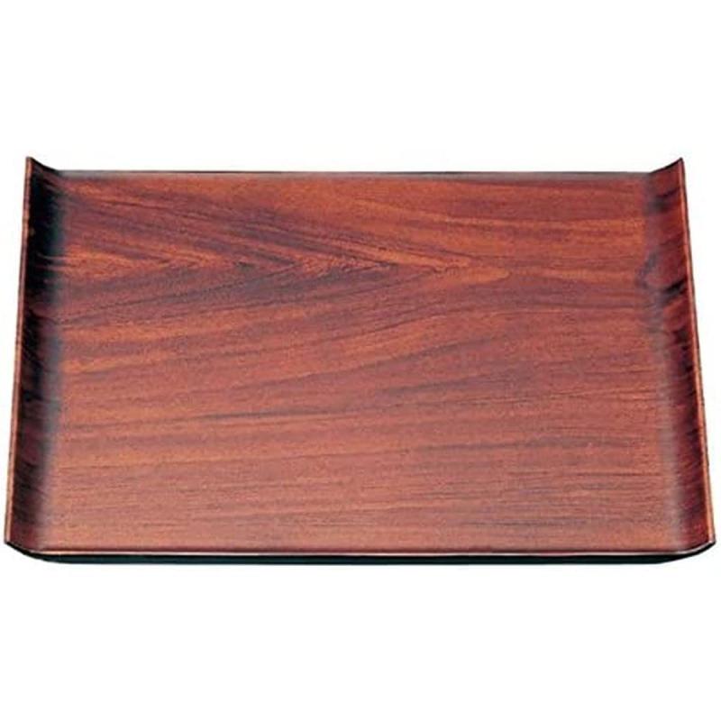 J-kitchens お盆 尺5ウイングトレーチーク木目普賢塗弱SL(約 45.8 x 32.7 x 2.5cm) 日本製