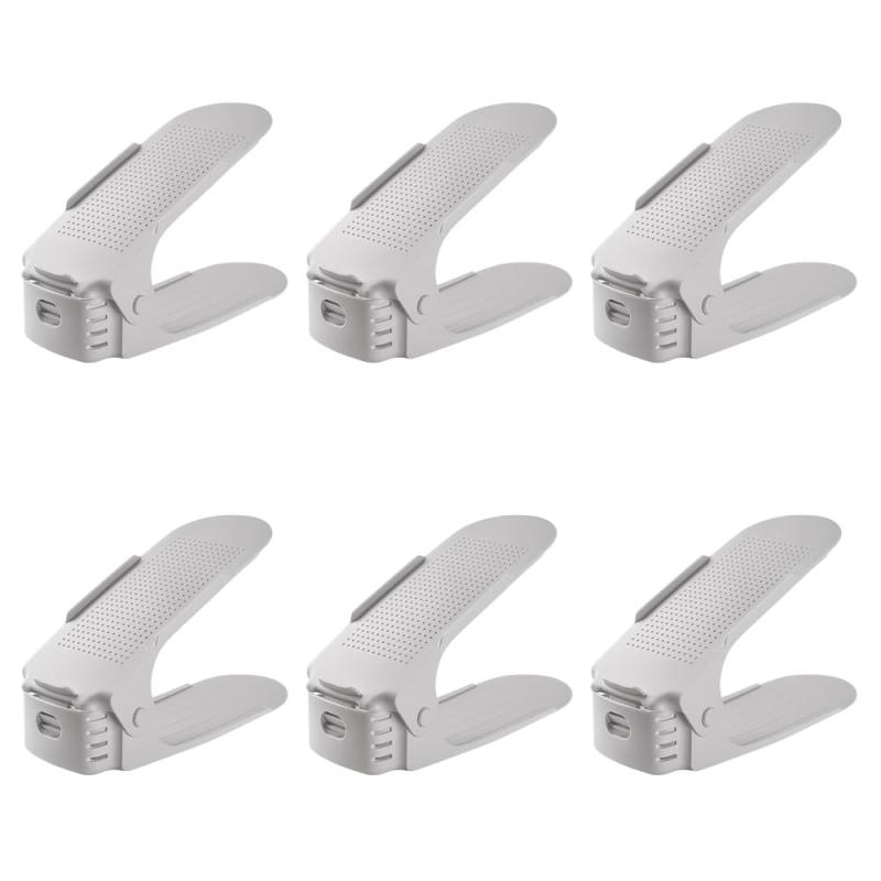 Ailunate 靴 収納 靴箱 下駄箱 シューズホルダー シューズラック 省スペース 靴ホルダー 玄関 縦 2段 くつ 重ねる 6個セット