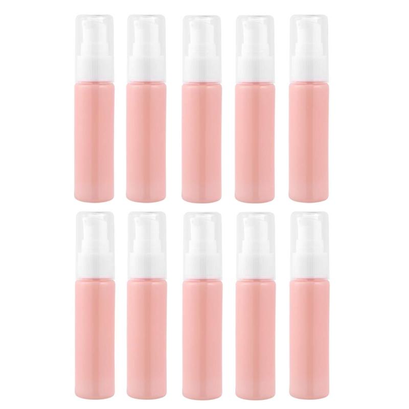 Frcolor 小分けボトル 詰め替え可能 トラベルボトル ポンプボトル 空容器 乳液 シャンプー用 旅行 出張 携帯 30ML 10本セット（青）