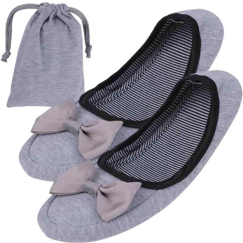 [Lack labo] スリッパ 携帯 リボン 折りたたみ 旅行用 コンパクト ポータブル 軽量 持ち運び 出張用 機内 洗える 滑り止め レディース 通気性 防臭 抗菌 おしゃれ かわいい シンプル トラベル オ