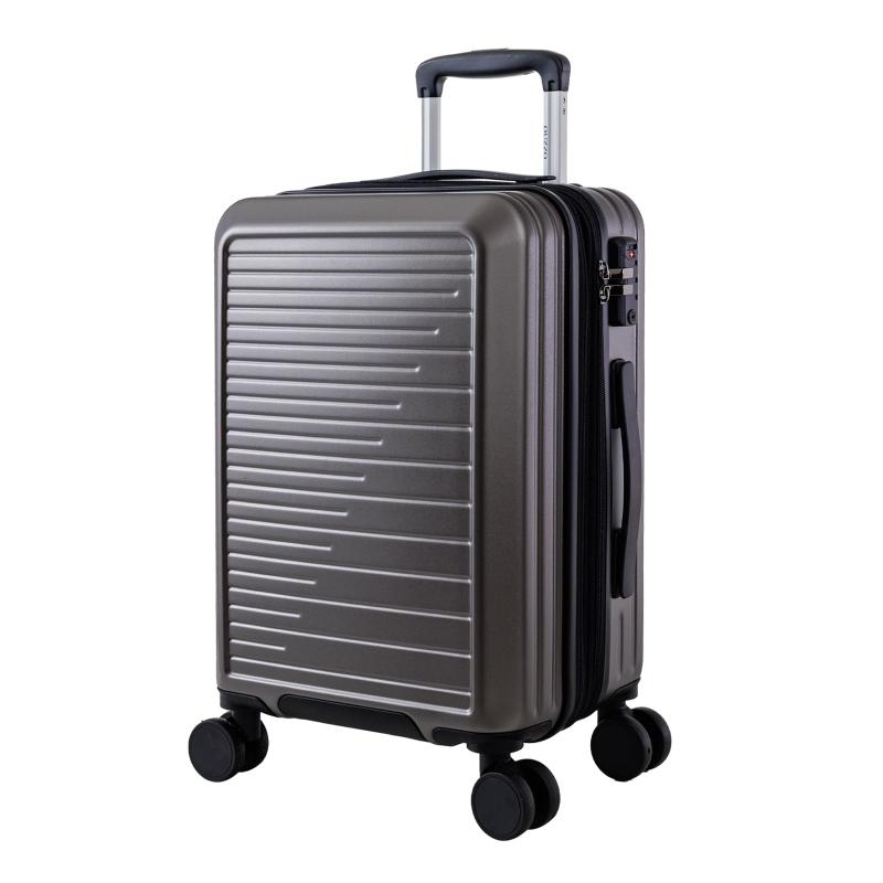 [OUZZO] 3ピース荷物セット:機内持ち込み&amp;チェックイン拡張可能ハードシェルスーツケース キャスタ..