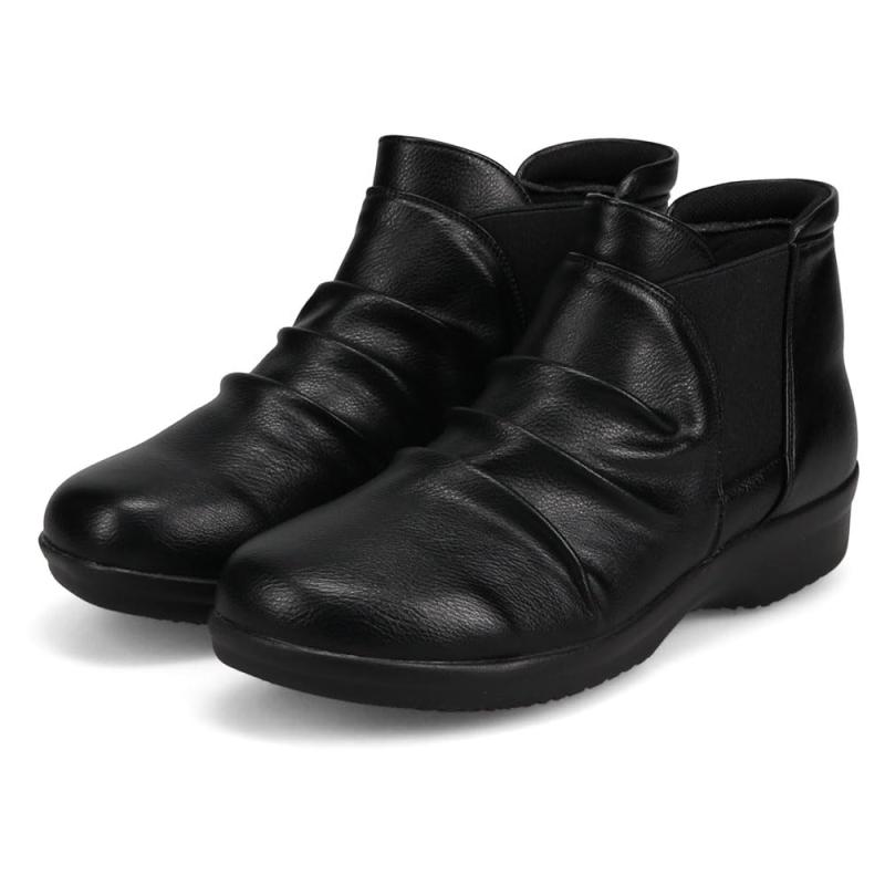 [セレブル] アールプレミアム R-PREMIUM 防水 カジュアル ショートブーツ レディース 歩きやすい 4e 幅広 軽量 防滑 サイドゴア