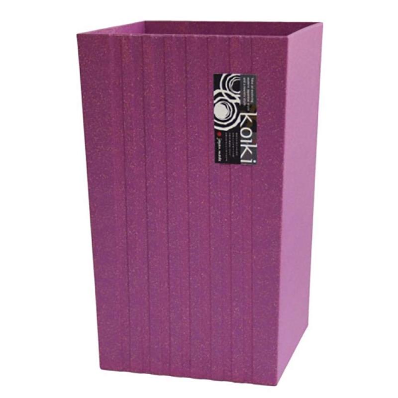八幡化成 ダストボックス way-be Koiki modern(コイキ モダン) 角型大 10L パープル