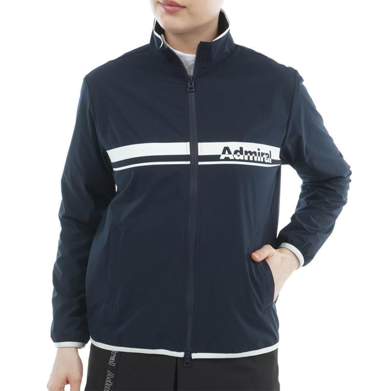 [アドミラル ゴルフ] ウィンドブレーカー ロゴライン ウィンドジャケット ネイビー M
