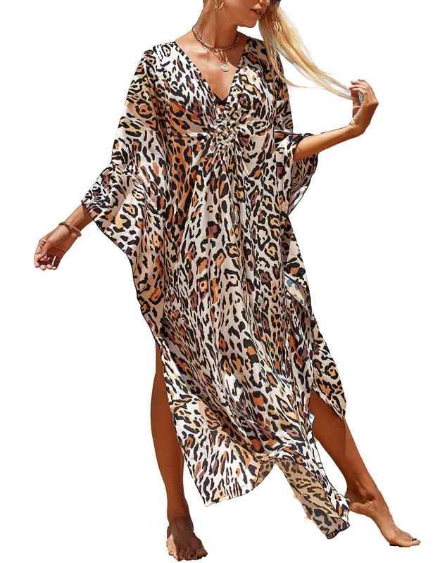 [Bsubseach] ウィメンズプリントトルコカフタンビーチウェアビキニカバーアップマキシドレス