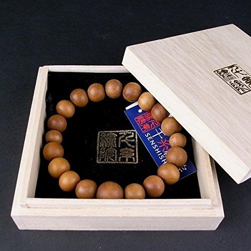 [千糸繍院] 真正印度(インド) 白檀(ビャクダン/サンダルウッド ブレスレット/腕輪念珠・数珠 主珠12mm ..