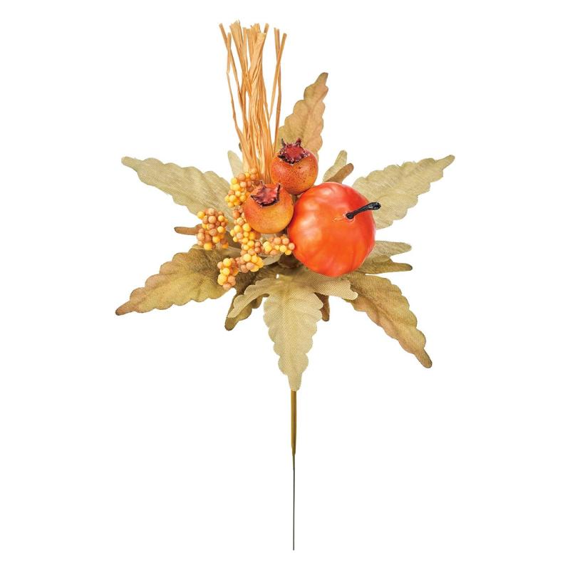 東京堂(Tokyodo) カボチャ ハロウィン ディスプレイ 秋 装飾 オータムパンプキンピック L19×W10cm 4本入 HW008634-zzz