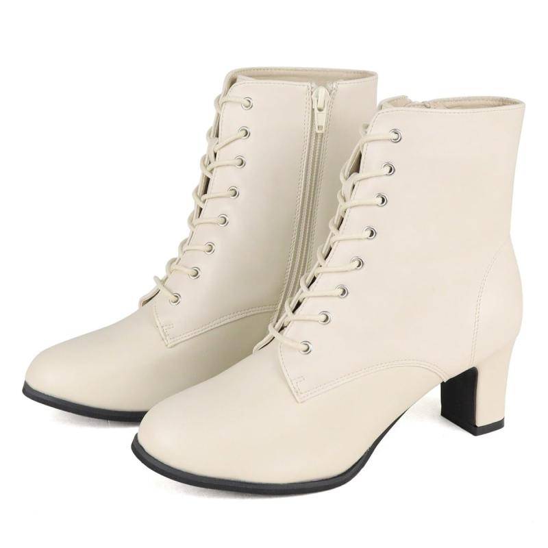 [リバティー ドール] ブーツ レースアップブーツ 袴 レースアップシューズ サイドジップ 8ホール 9099 レディース