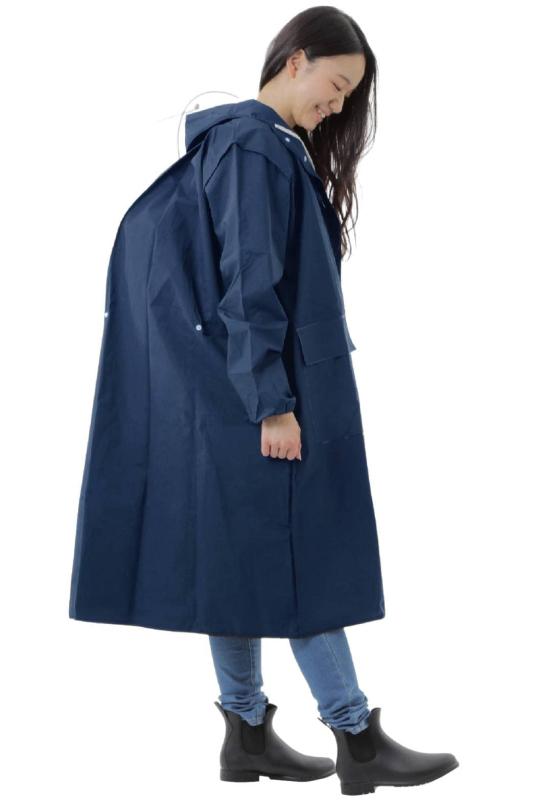 [CYCLE-E] レディース メンズ 兼用 サイクリング・レインコート 自転車・バイク利用者向けリュック収納..