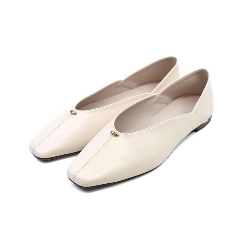 [Vivian] 2WAY かかとが踏める パンプス フラット シューズ バブーシュ ぺたんこ V3290AL