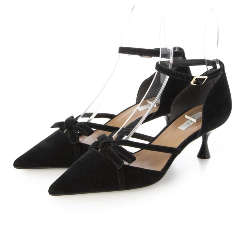 EVOL(イーボル) レディース リボンセパレートストラップパンプスパンプス