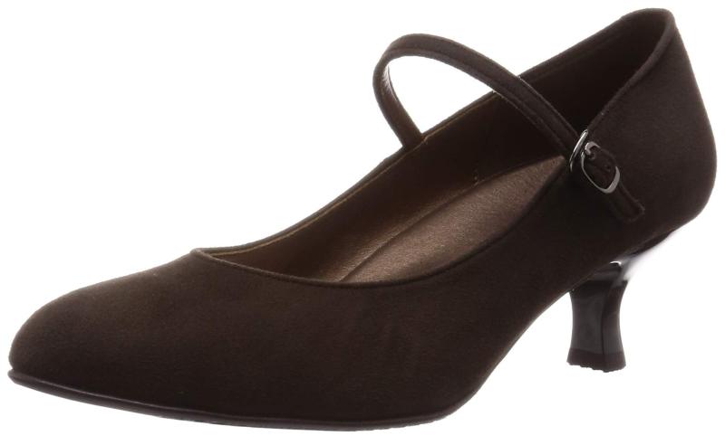 SUCCESS WALK(サクセスウォーク) レディース ヒール 5cm E 羊革(スエード) 晴雨兼用 WIN260パンプス ラウンドトゥ