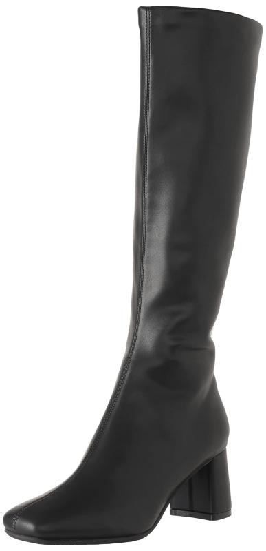 Melmo レディース ストレッチロングブーツ7924ファッションブーツ