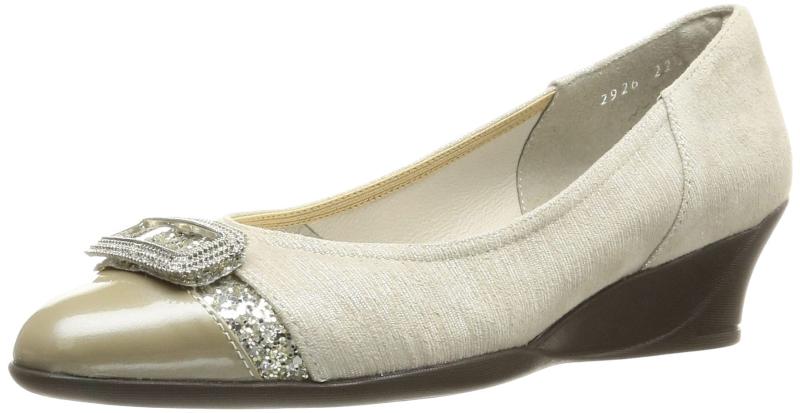 [コンポジションナイン] パンプス バックルモチーフ素材コンビコンフォートパンプス レディース 2926