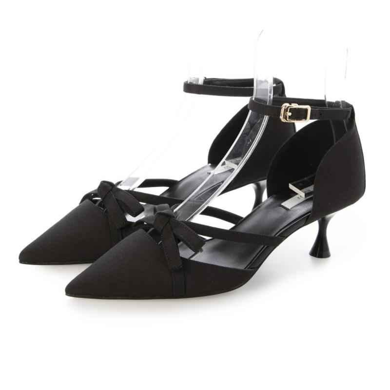 [イーボル] パンプス リボンセパレートストラップパンプス レディース BX23814