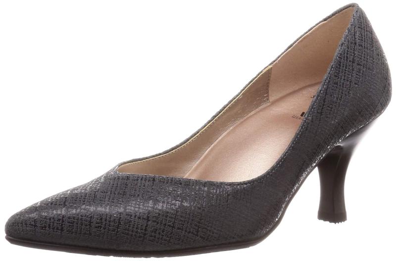 SUCCESS WALK(サクセスウォーク) レディース ポインテッドトゥ ヒール7cm D 山羊革 チェック柄 WIN108ワコール パンプス