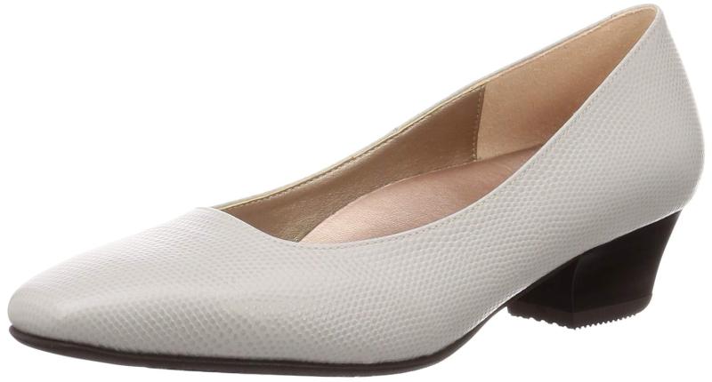 SUCCESS WALK(サクセスウォーク) レディース スクエアトゥ ヒール3.5cm EE 牛革 リザード柄 WIN333ワコール パンプス