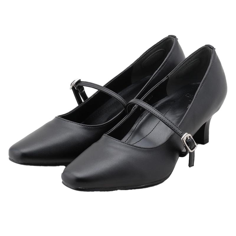 [オリヒカ] 走れるパンプス 5cmヒール 快適・清潔の抗菌防臭加工 ストラップ付 レディース