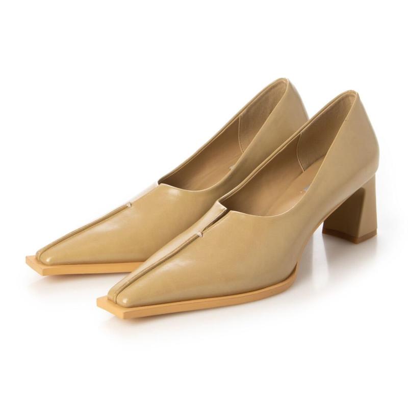 [イーボル] パンプス Vカットステッチパンプス レディース BU23787