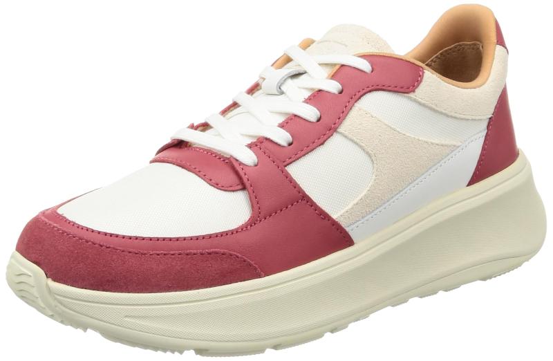 [フィットフロップ] オックスフォード F-MODE LEATHER-MIX FLATFORM SNEAKERS レディース