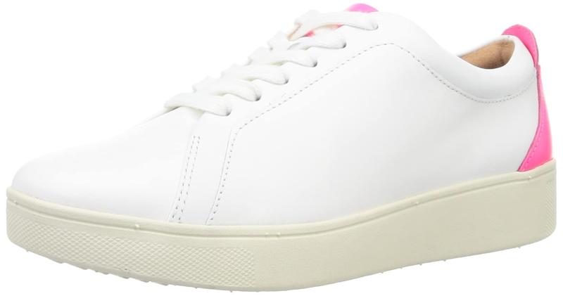 [フィットフロップ] オックスフォード RALLY NEON-POP LEATHER SNEAKERS レディース