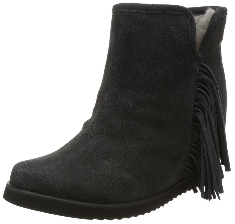 [エンチャンテッド] ブーツ 本革インヒールフリンジブーツ レディース 15157