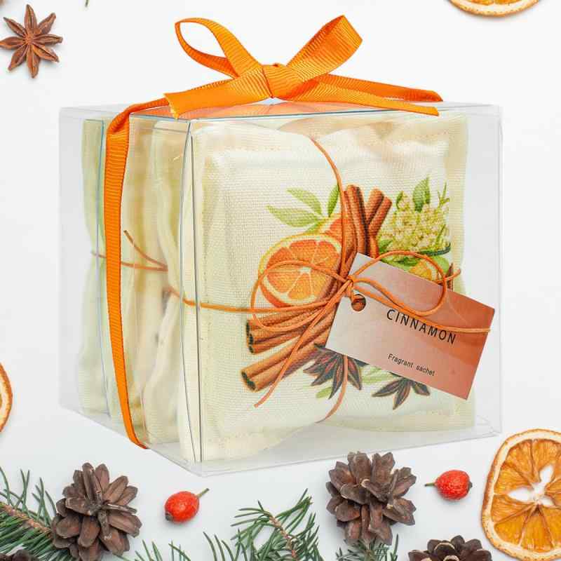 Aucuda 乾燥ラベンダーサシェ 引き出しとクローゼット用 4つのラベンダーサシェバッグ 引き出し用フレッシュナー 香り付きサシェバッグ 香り付きサシェバッグ 乾燥ラベンダーバルク クロー