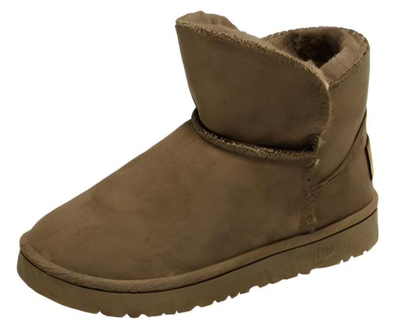 [one's one] ワンズワン ムートン 風 ショート ブーツ ミドル 丈 防寒 カジュアル ウインター 裏 起毛 ふわふわ レディース